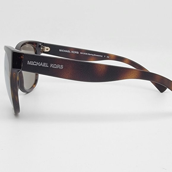Michael Kors MK2038 Spring Blossoms 32076G Tortoise Frame Silver Lens Sunglasses - Picture 4 of 14